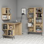 Hanah Home Extra 2 - Oak Mesa de estudio y estantería